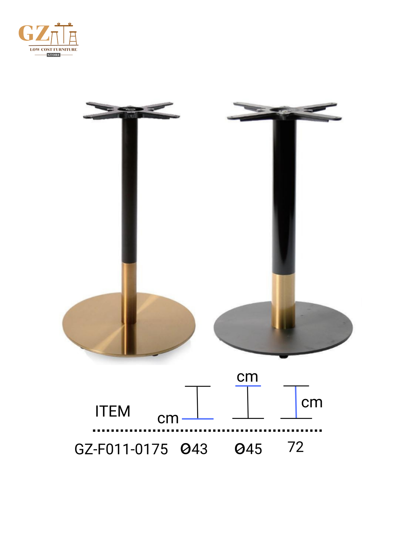 Table Base for Restaurant and Cafes | Commercial Grade