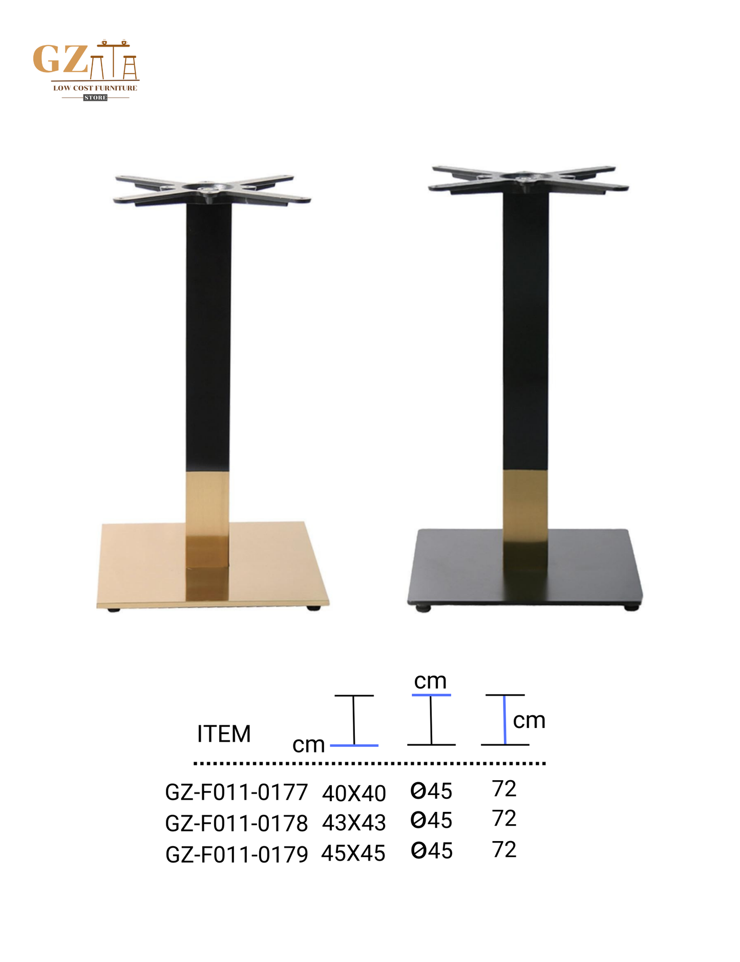 Table Base for Restaurant and Cafes | Commercial Grade