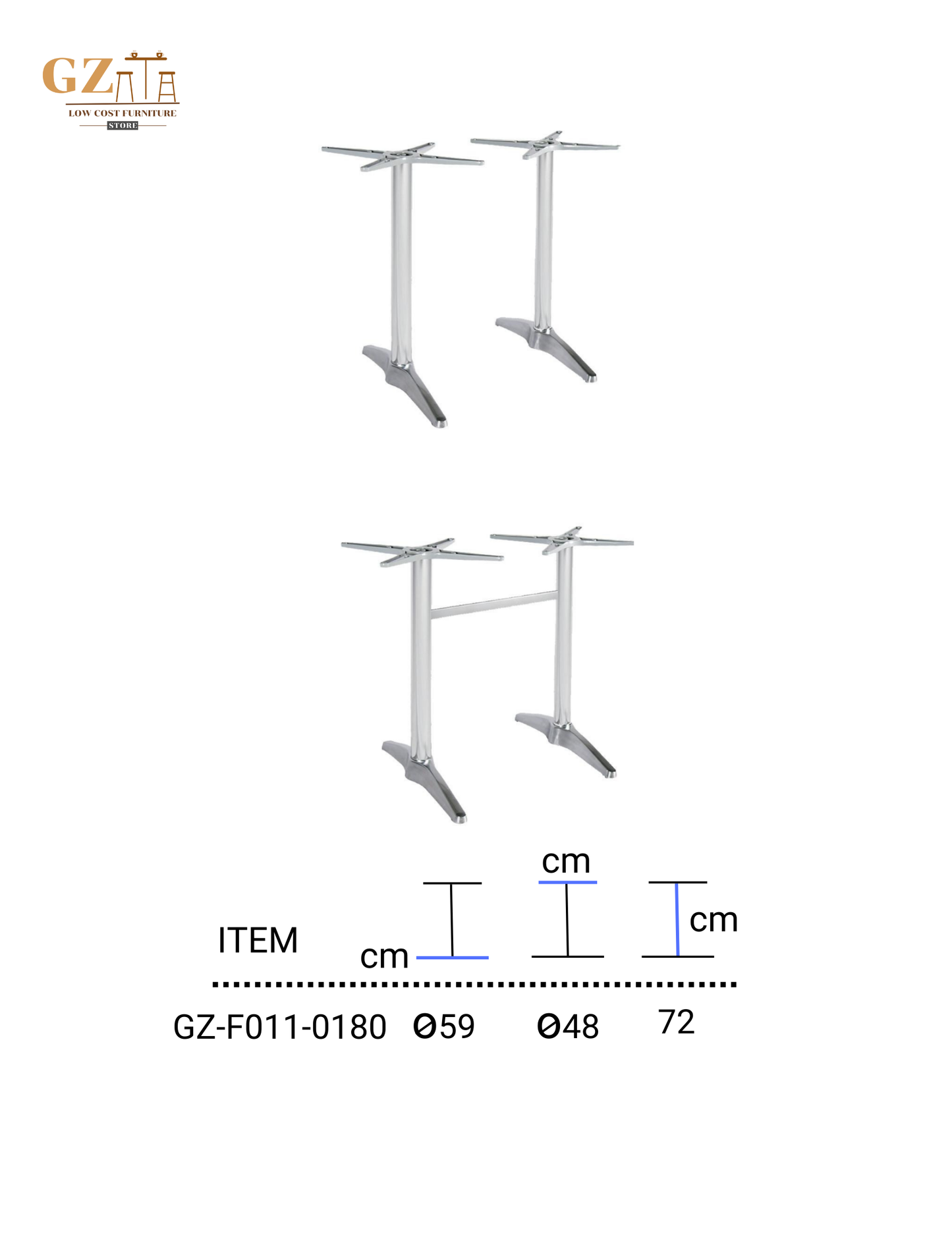 Table Base for Restaurant and Cafes | Commercial Grade