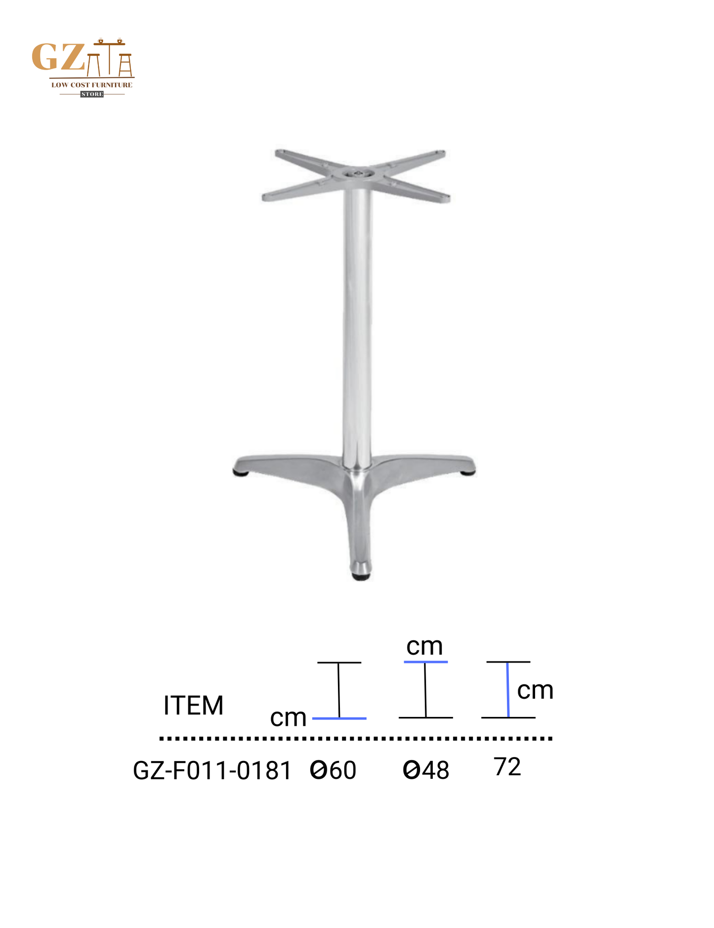 Table Base for Restaurant and Cafes | Commercial Grade