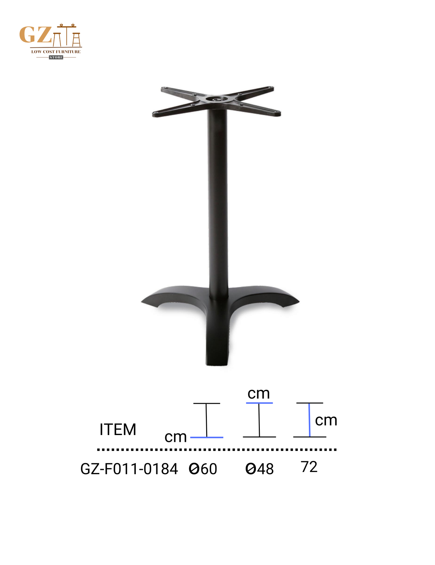 Table Base for Restaurant and Cafes | Commercial Grade