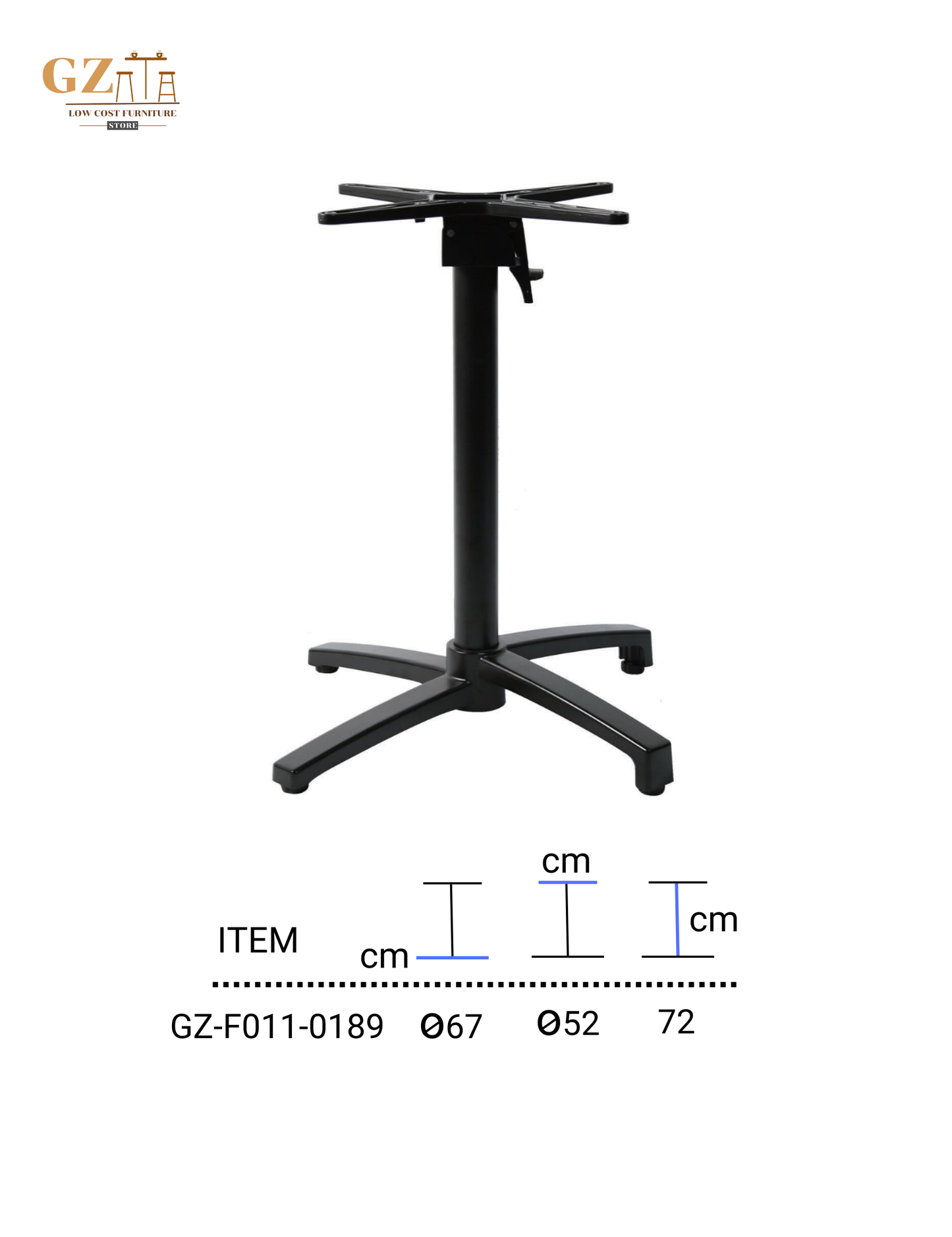 Table Base for Restaurant and Cafes | Commercial Grade