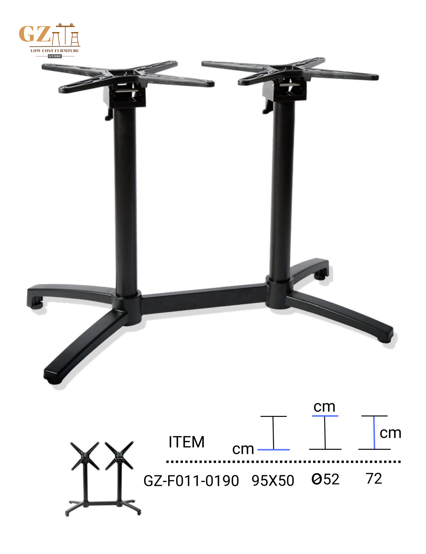 Table Base for Restaurant and Cafes | Commercial Grade