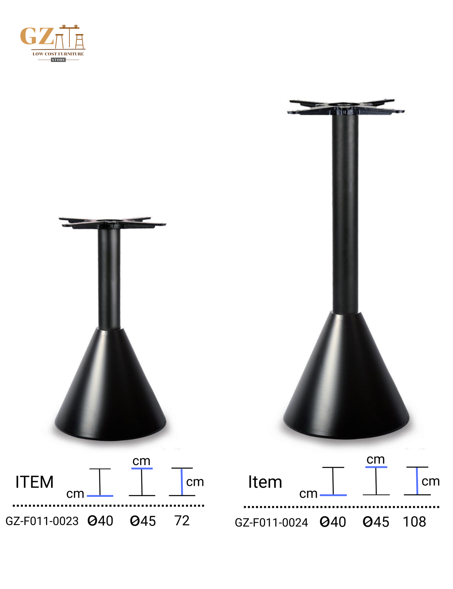 Table Base for Restaurant and Cafes | Commercial Grade