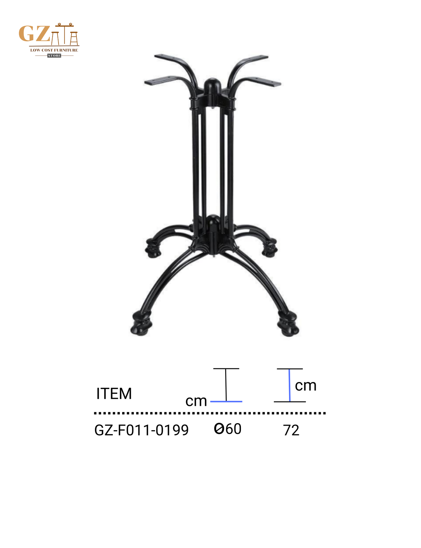 Table Base for Restaurant and Cafes | Commercial Grade