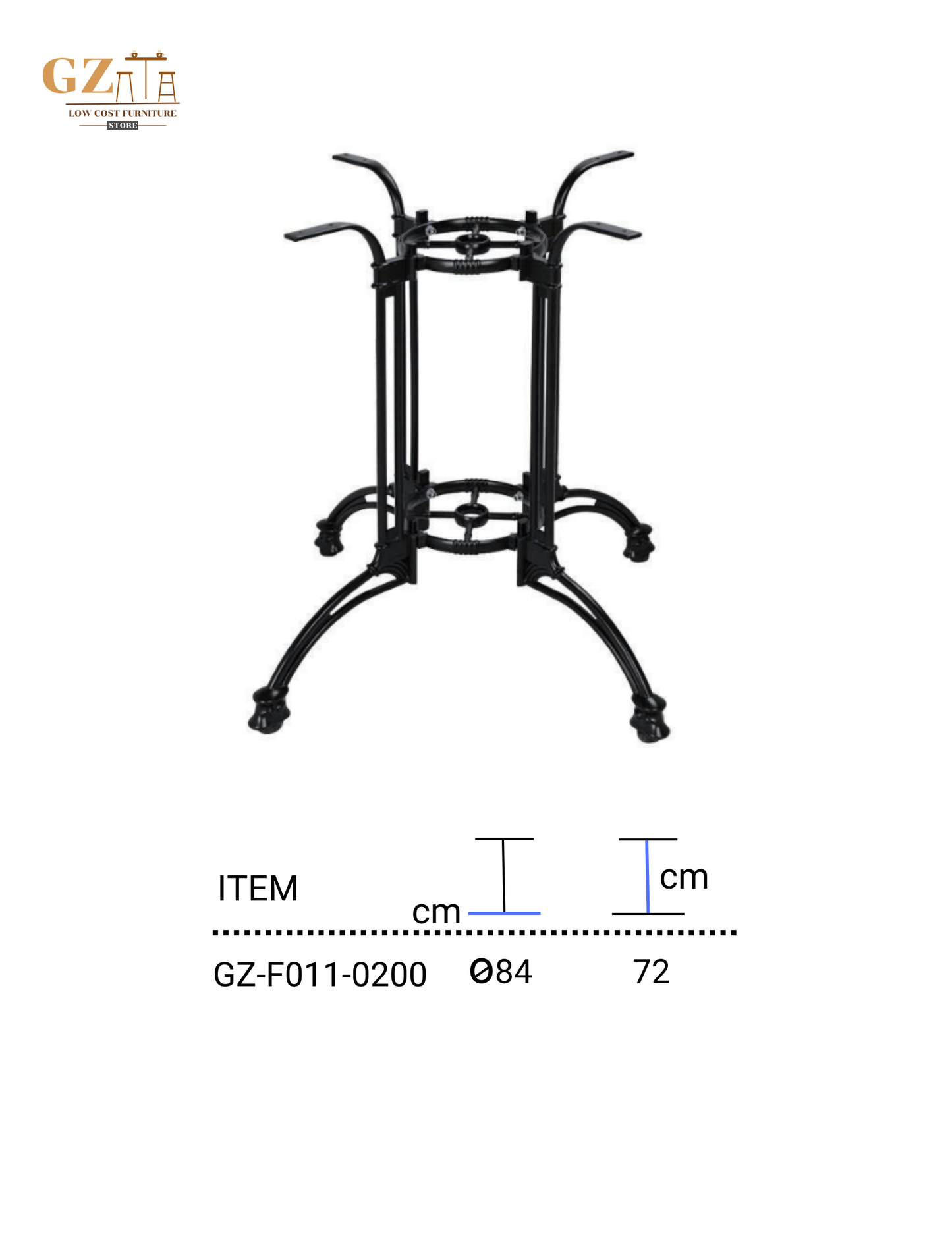 Table Base for Restaurant and Cafes | Commercial Grade