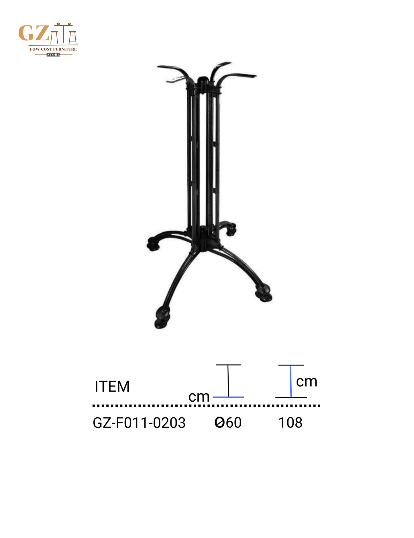 Table Base for Restaurant and Cafes | Commercial Grade