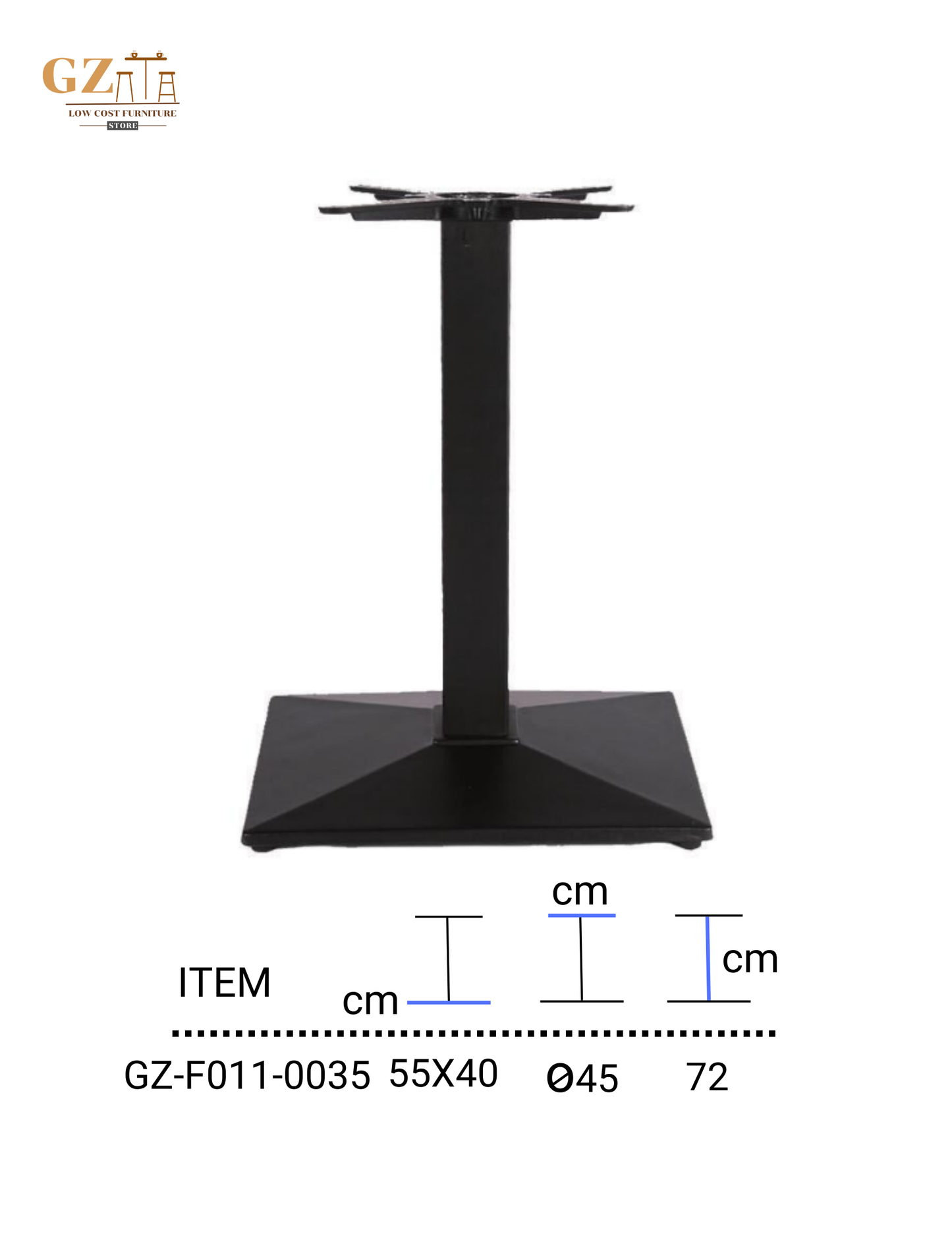 Table Base for Restaurant and Cafes | Commercial Grade