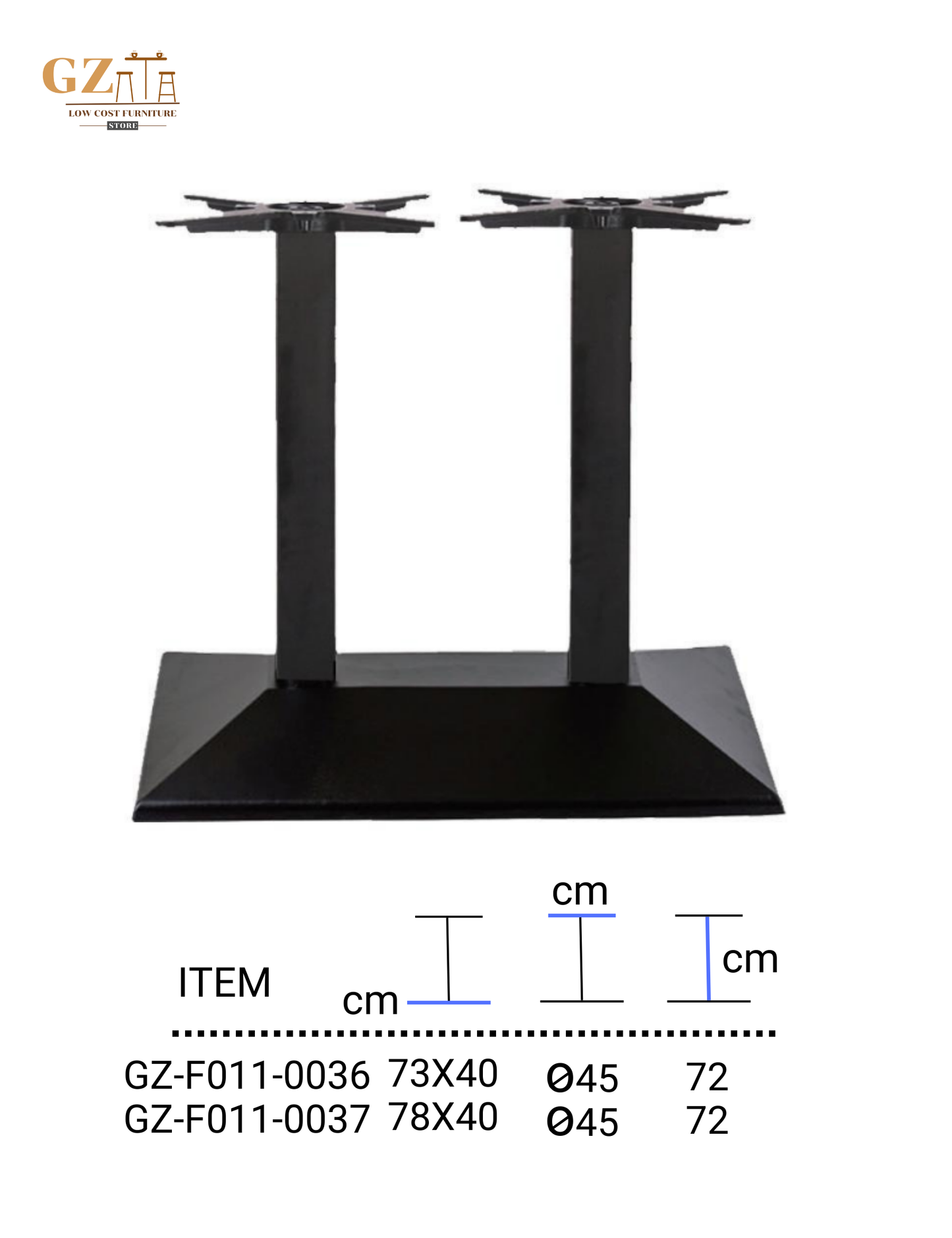 Table Base for Restaurant and Cafes | Commercial Grade