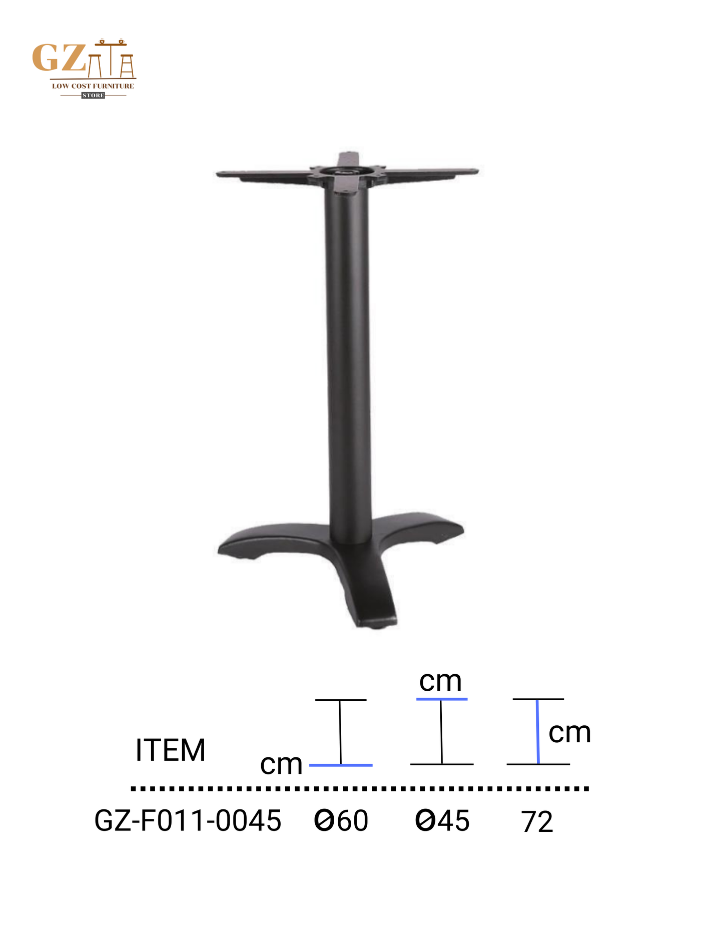 Table Base for Restaurant and Cafes | Commercial Grade