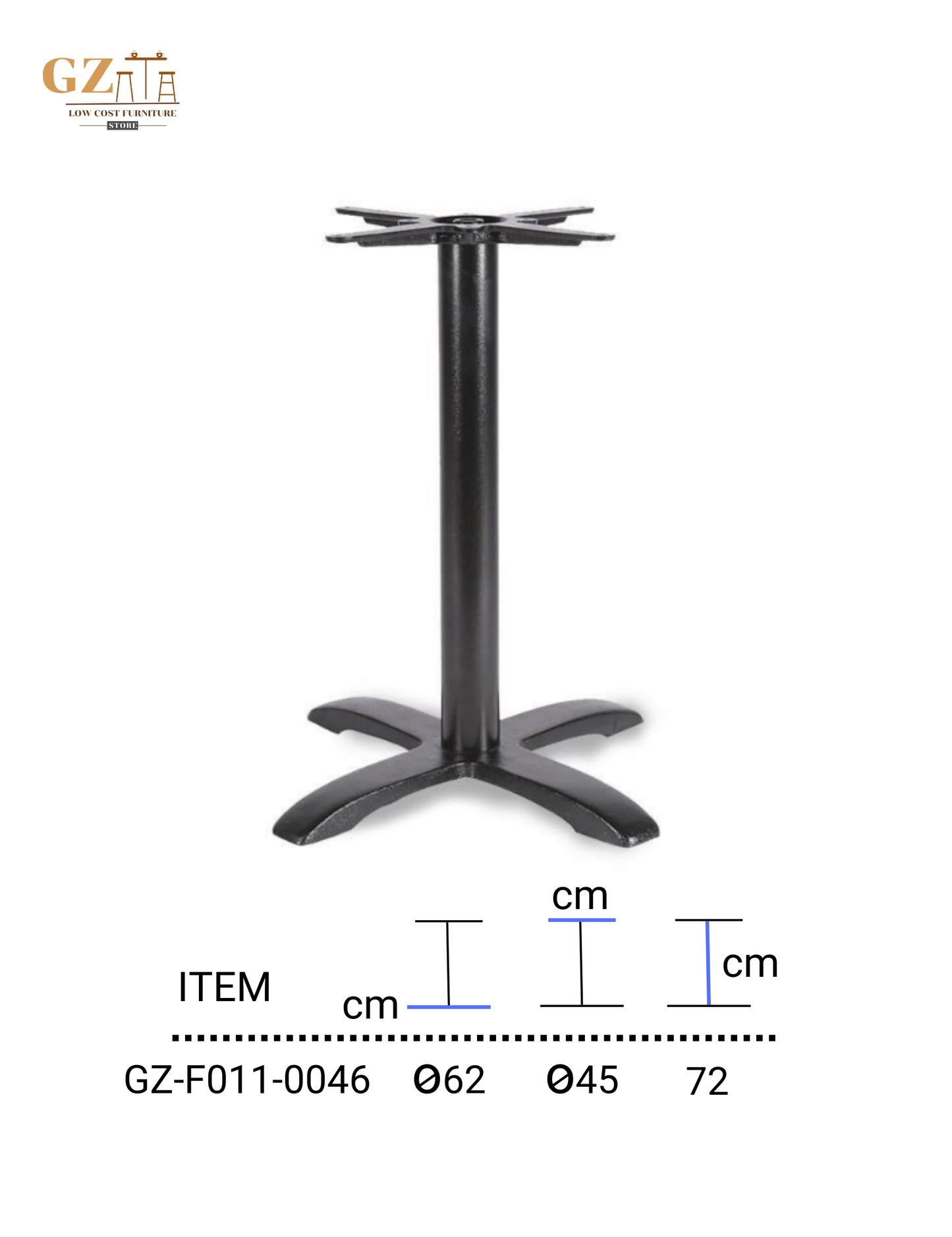 Table Base for Restaurant and Cafes | Commercial Grade