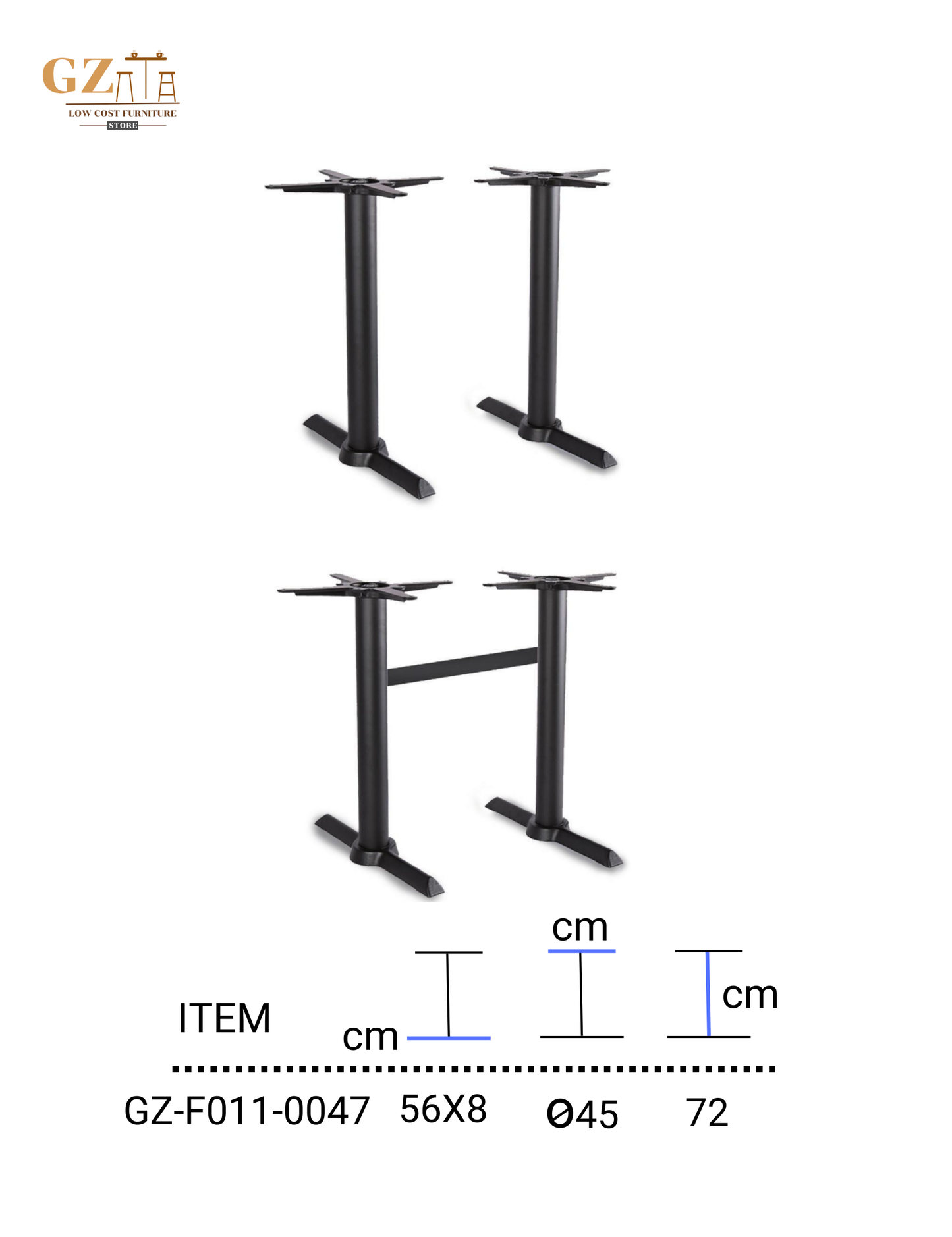 Table Base for Restaurant and Cafes | Commercial Grade