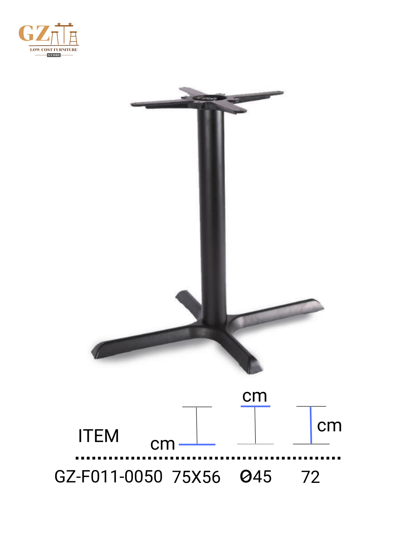 Table Base for Restaurant and Cafes | Commercial Grade