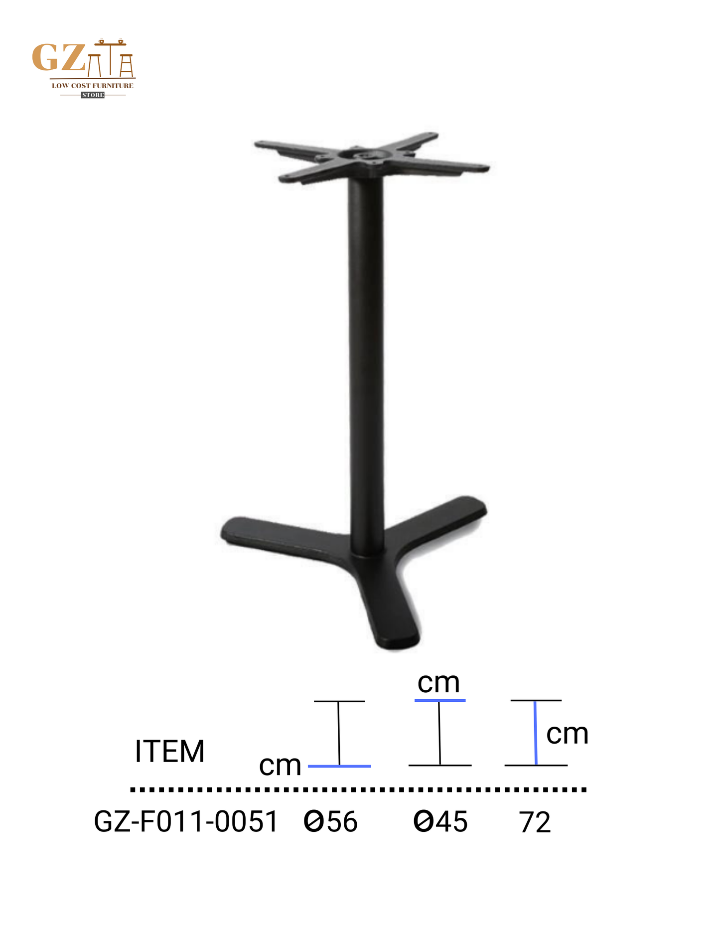 Table Base for Restaurant and Cafes | Commercial Grade