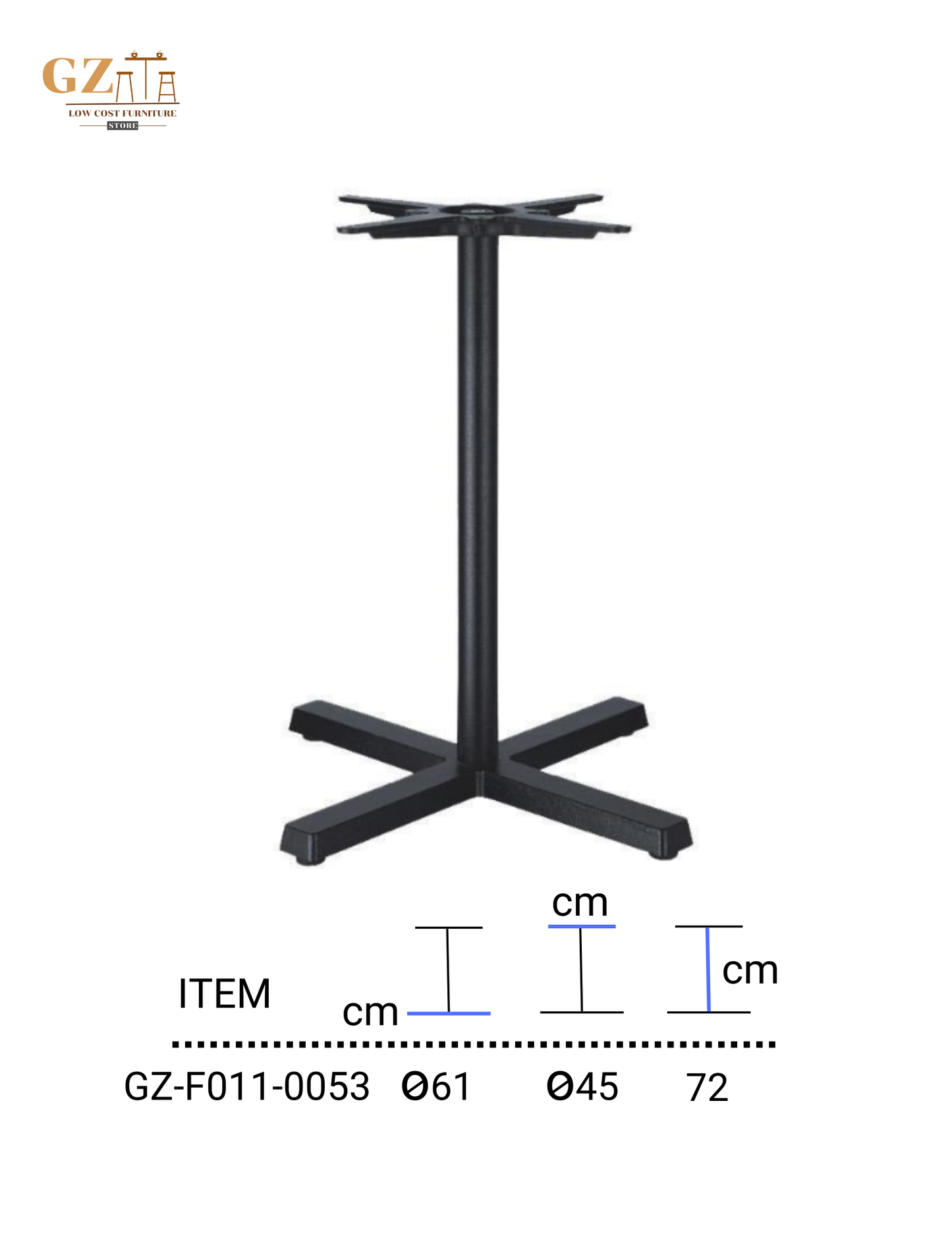 Table Base for Restaurant and Cafes | Commercial Grade