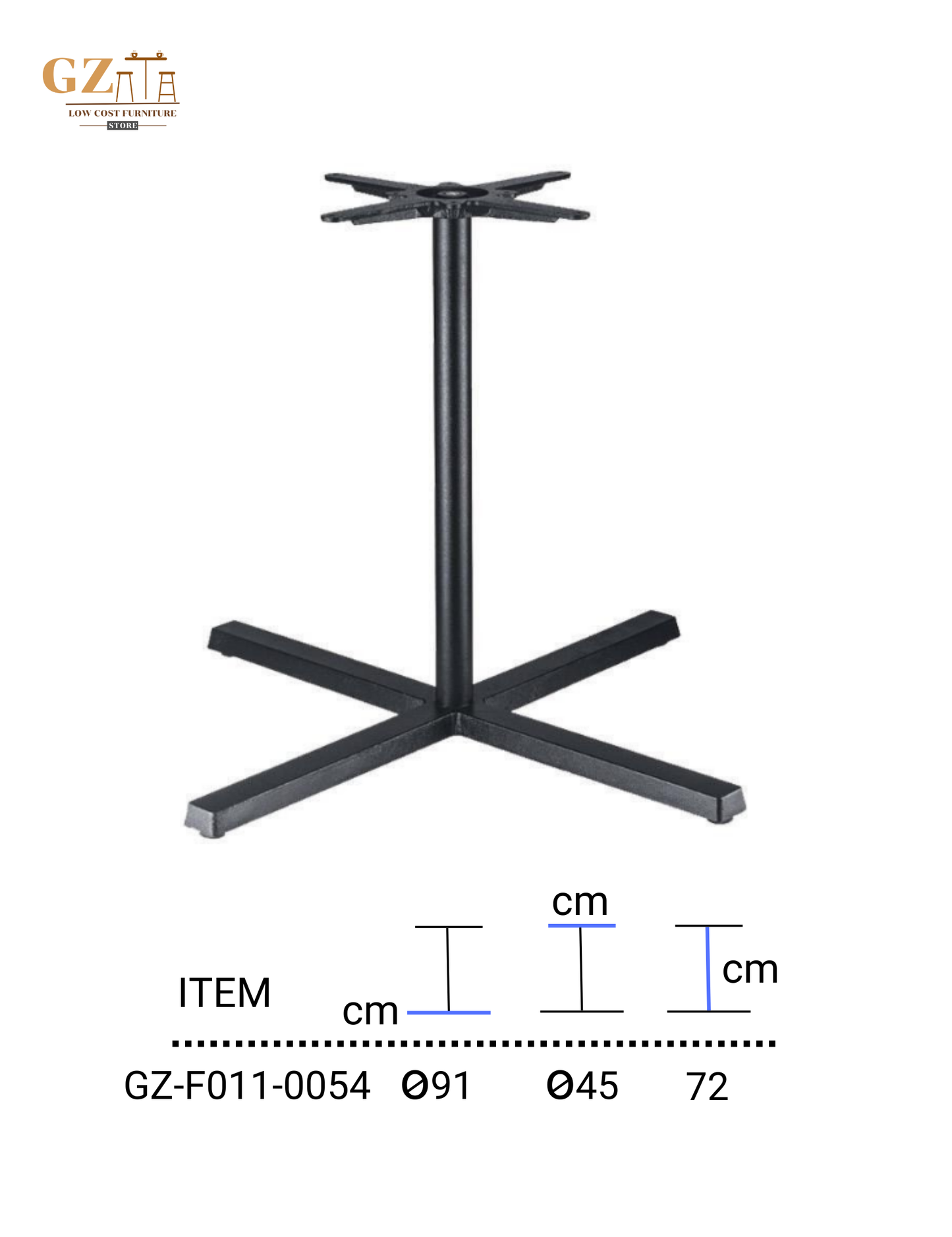 Table Base for Restaurant and Cafes | Commercial Grade