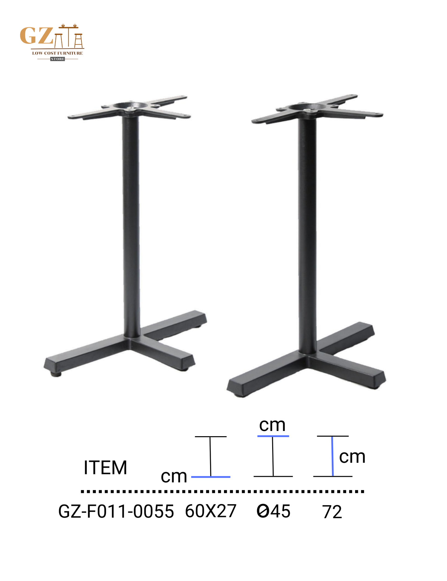 Table Base for Restaurant and Cafes | Commercial Grade