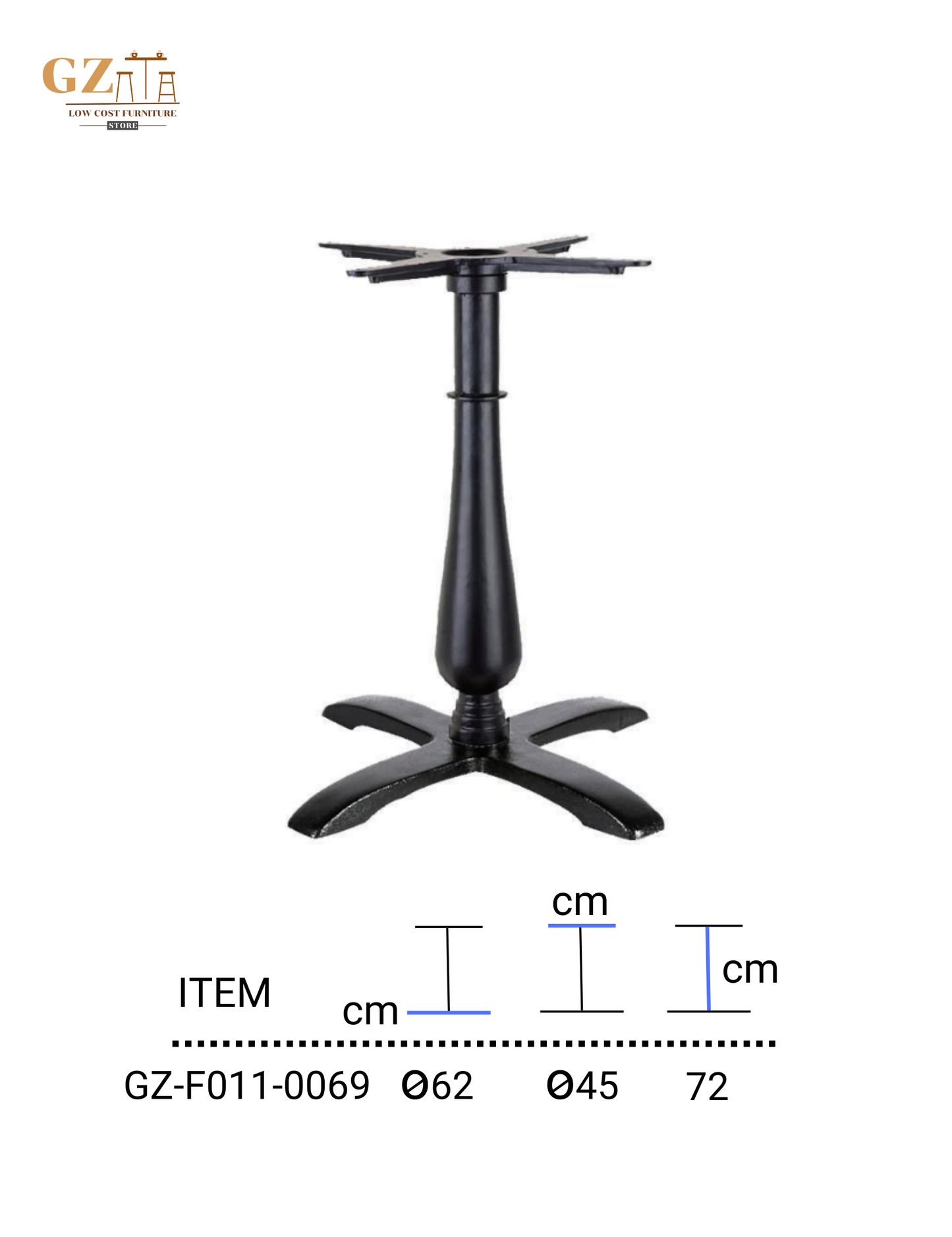 Table Base for Restaurant and Cafes | Commercial Grade