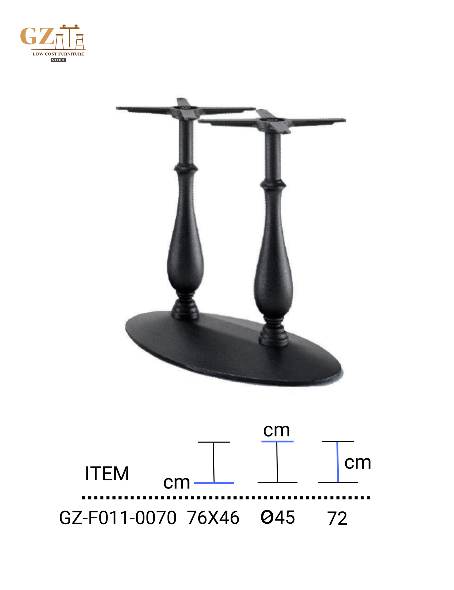 Table Base for Restaurant and Cafes | Commercial Grade