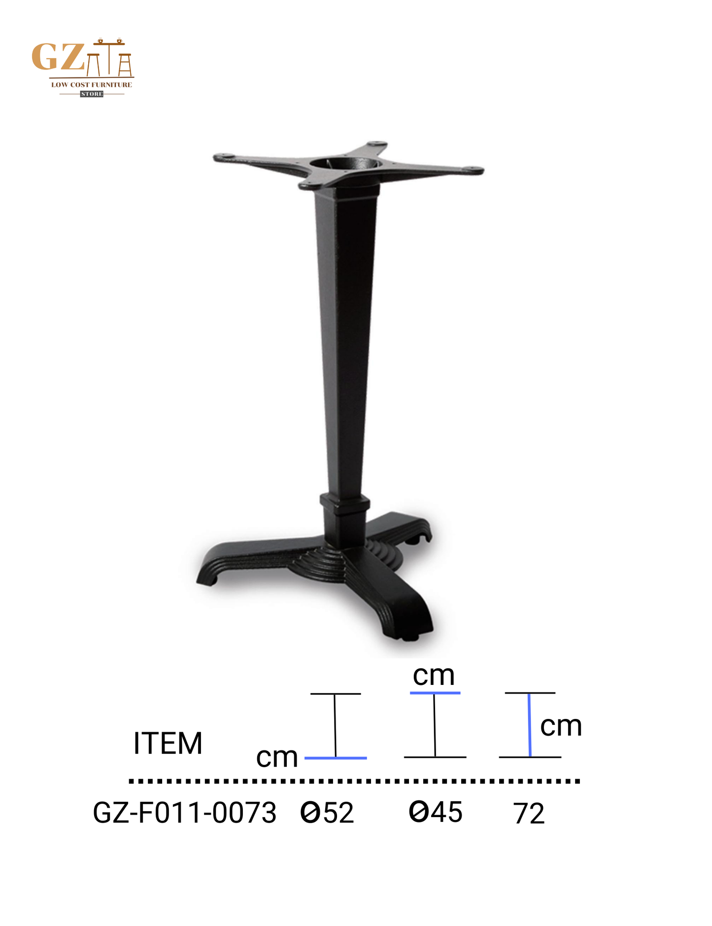 Table Base for Restaurant and Cafes | Commercial Grade