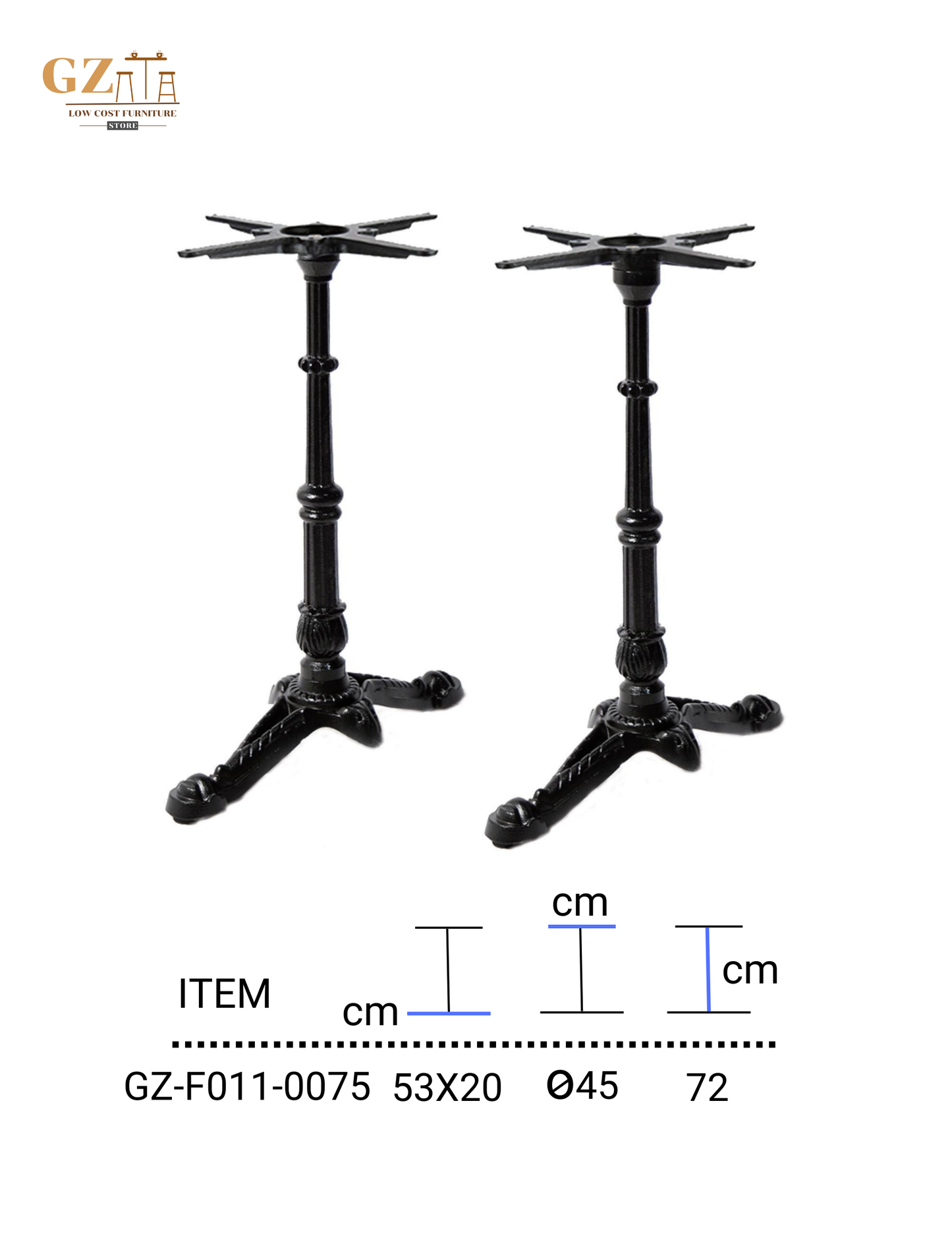 Table Base for Restaurant and Cafes | Commercial Grade