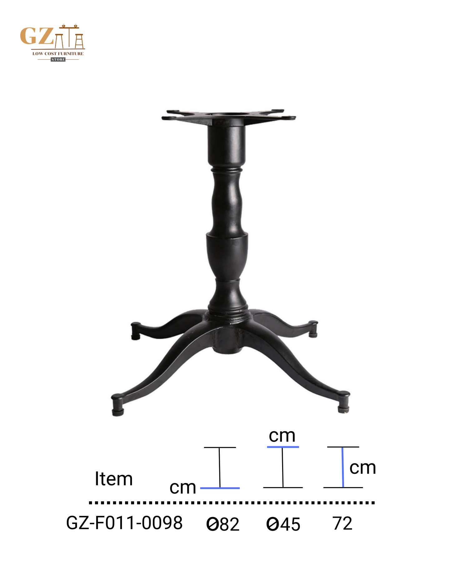 Table Base for Restaurant and Cafes | Commercial Grade