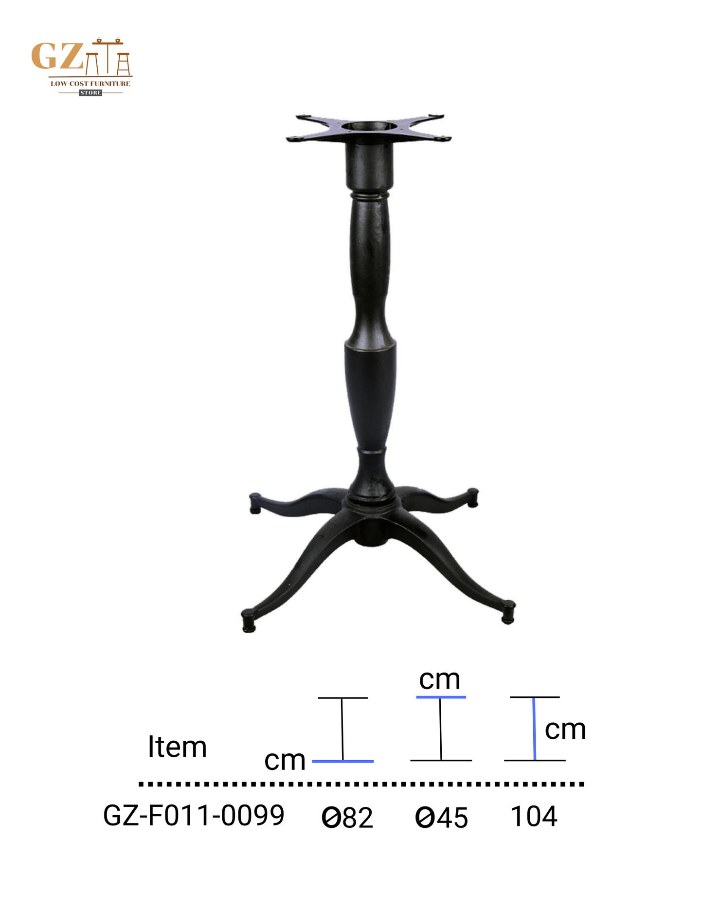 Table Base for Restaurant and Cafes | Commercial Grade