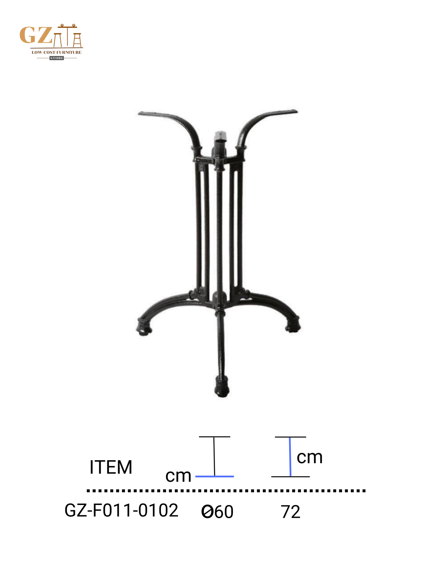 Table Base for Restaurant and Cafes | Commercial Grade