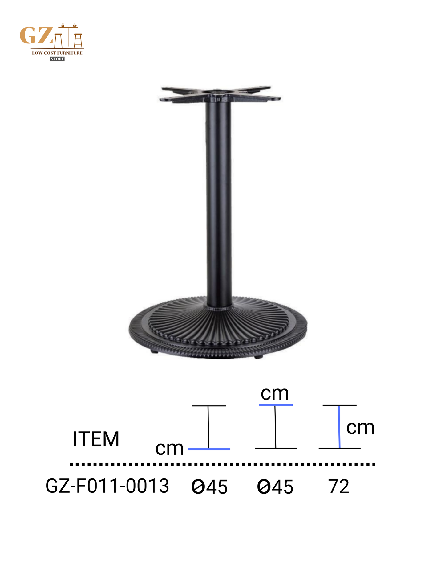 Table Base for Restaurant and Cafes | Commercial Grade