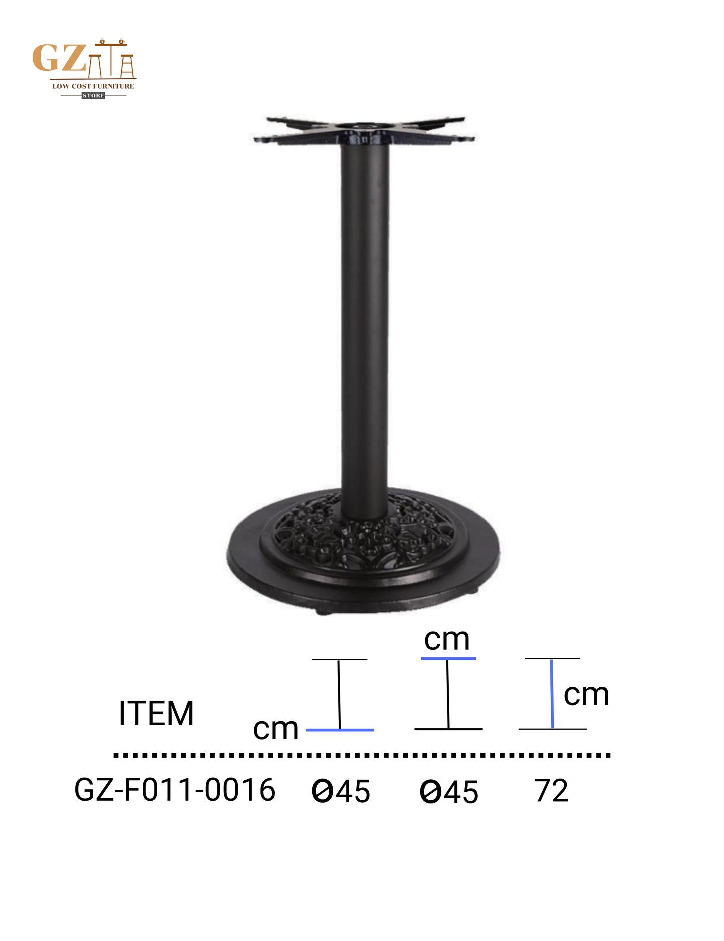 Table Base for Restaurant and Cafes | Commercial Grade