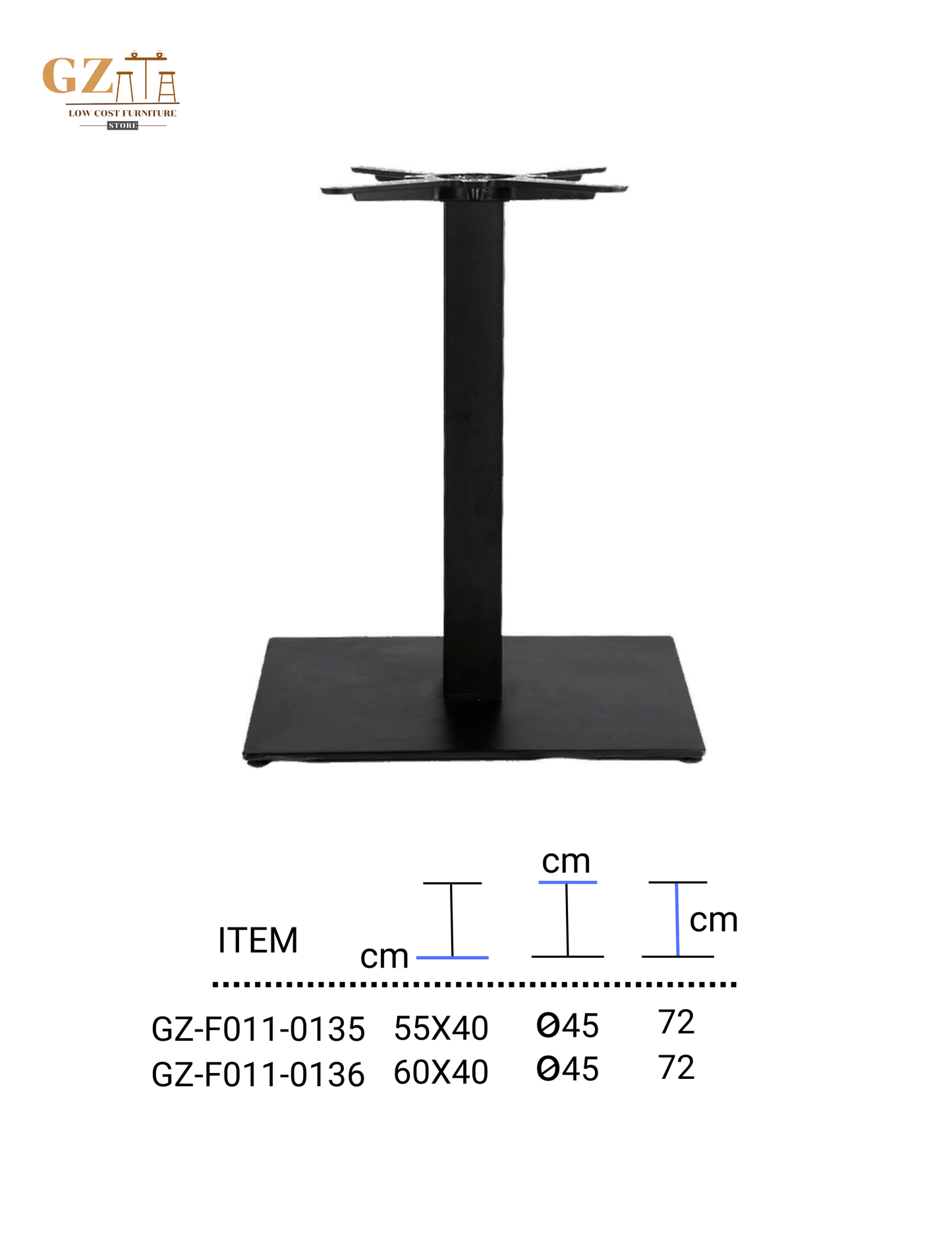 Table Base for Restaurant and Cafes | Commercial Grade