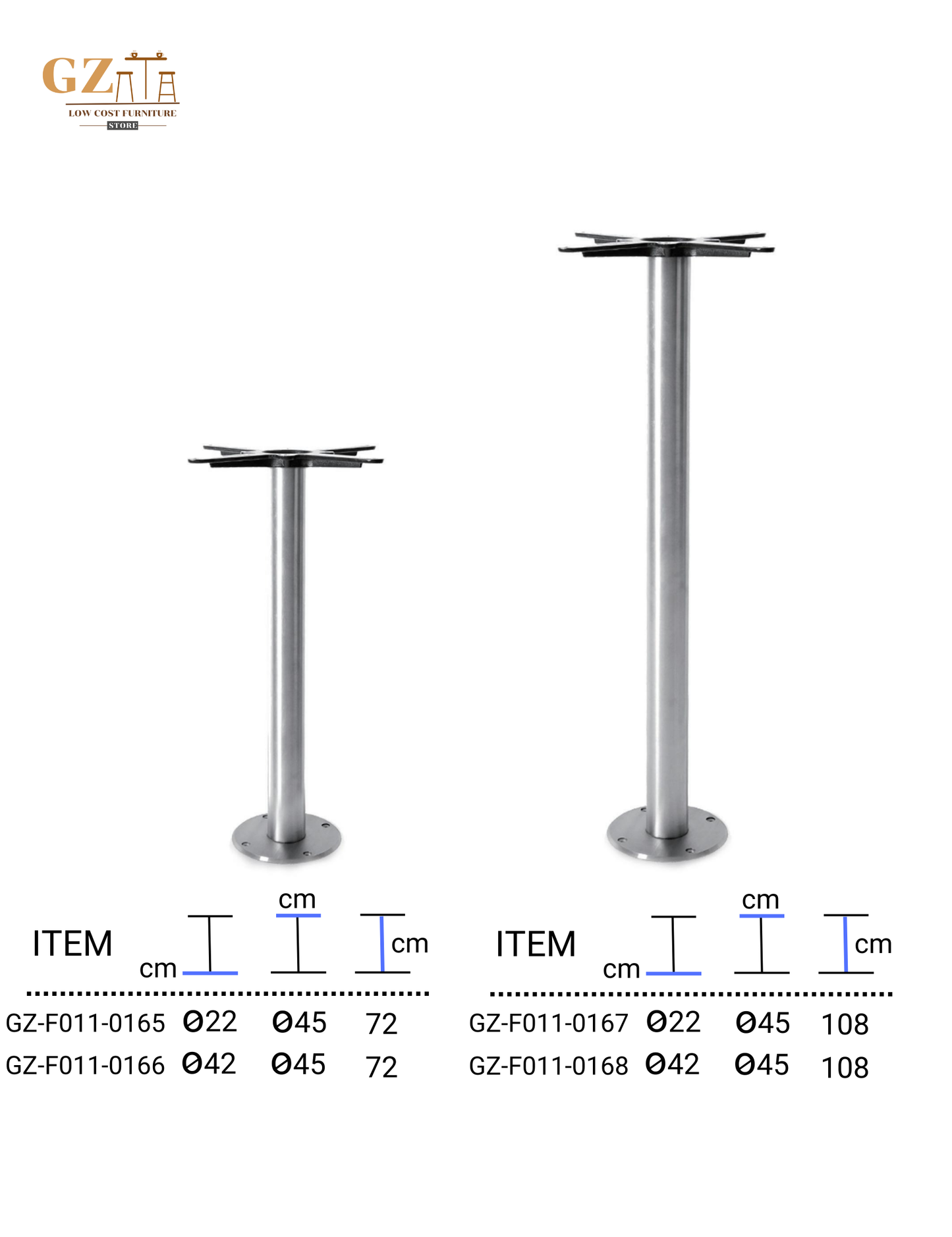 Table Base for Restaurant and Cafes | Commercial Grade